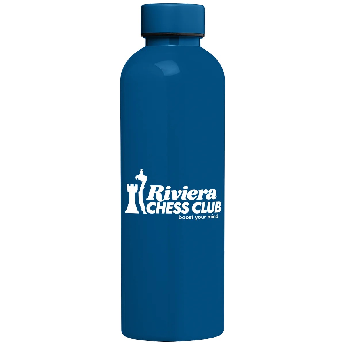 Gourde bleue 680 ml au logo du Riviera Chess Club