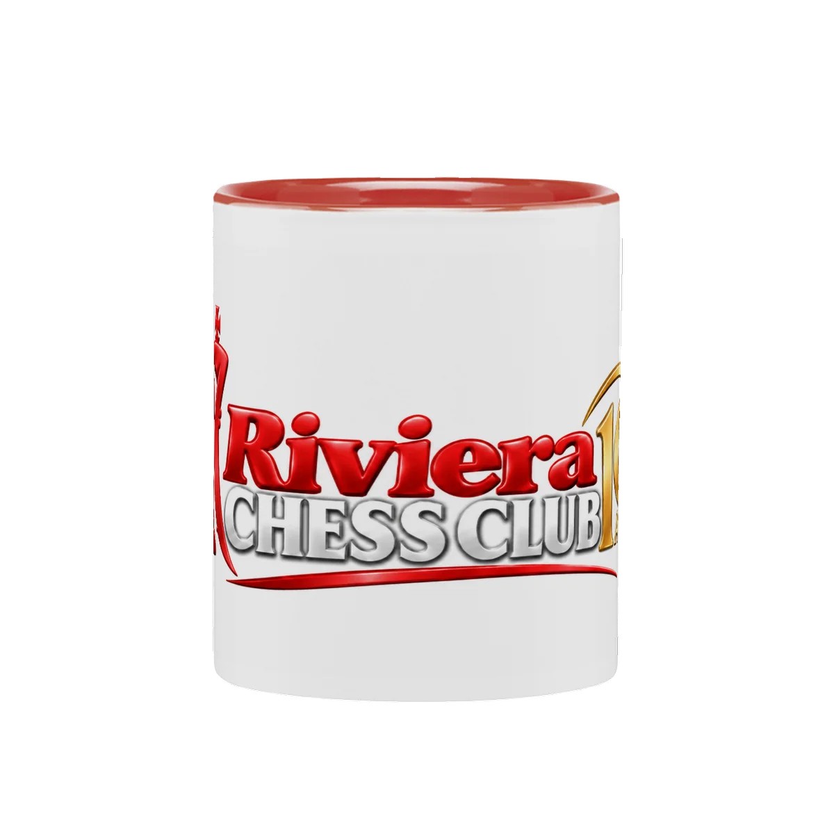 Mug blanc avec impression couleur sur 360 degrés Riviera Chess Club