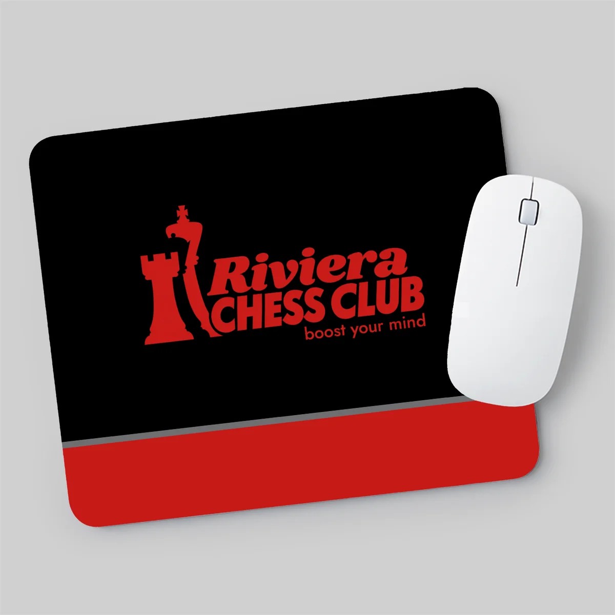 Tapis de souris aux couleurs du Riviera Chess Club